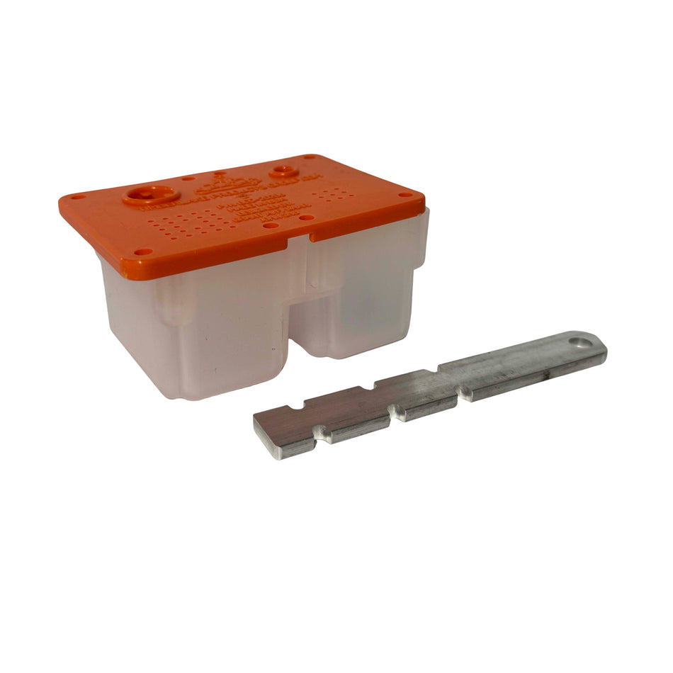 VENTED DUAL CATCH CAN ORANGE TOP